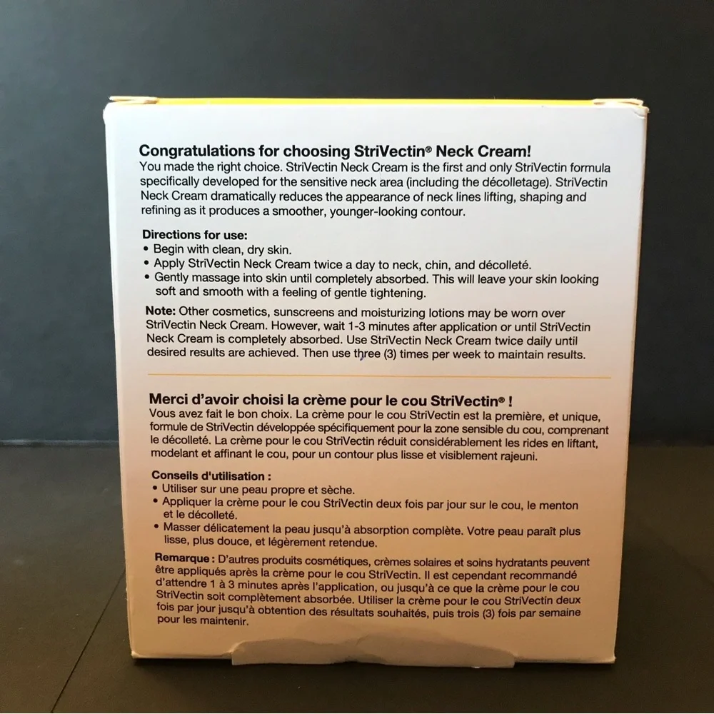 StriVectin-TL Neck Cream Concentrate - Yellow and White